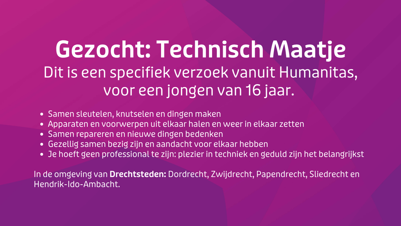 Humanitastechnisch MAATJE